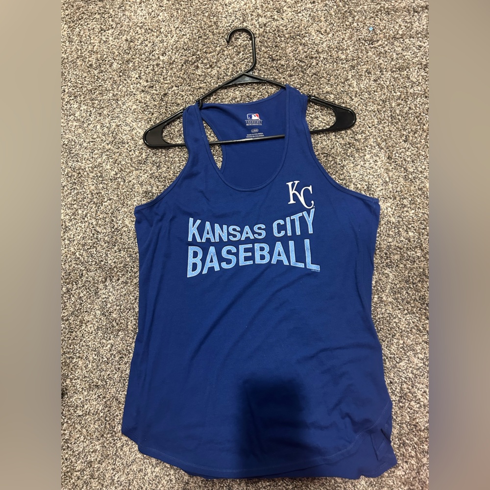 MLB Kansas City Baseball Royal Blue Tank